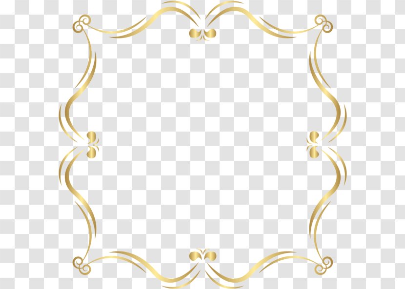 Borders And Frames Clip Art Vector Graphics Openclipart - Picture - Gold Border Cliparts Transparent PNG