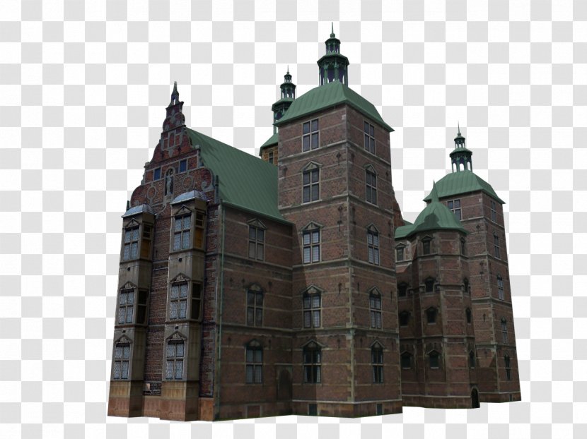 Rosenborg Castle Château Rendering 3D Computer Graphics - House Transparent PNG