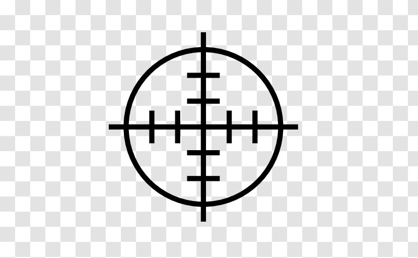 Shooting Target Telescopic Sight Reticle Weapon - Watercolor Transparent PNG