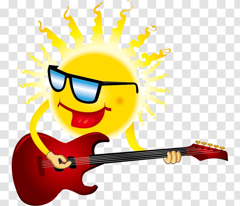 Guitar Sun - Flower - Heart Transparent PNG