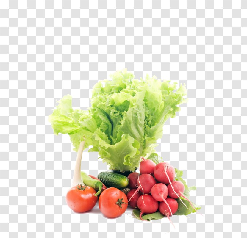 Tomato Vegetarian Cuisine Cruciferous Vegetables Radish Lettuce - Natural Foods Transparent PNG