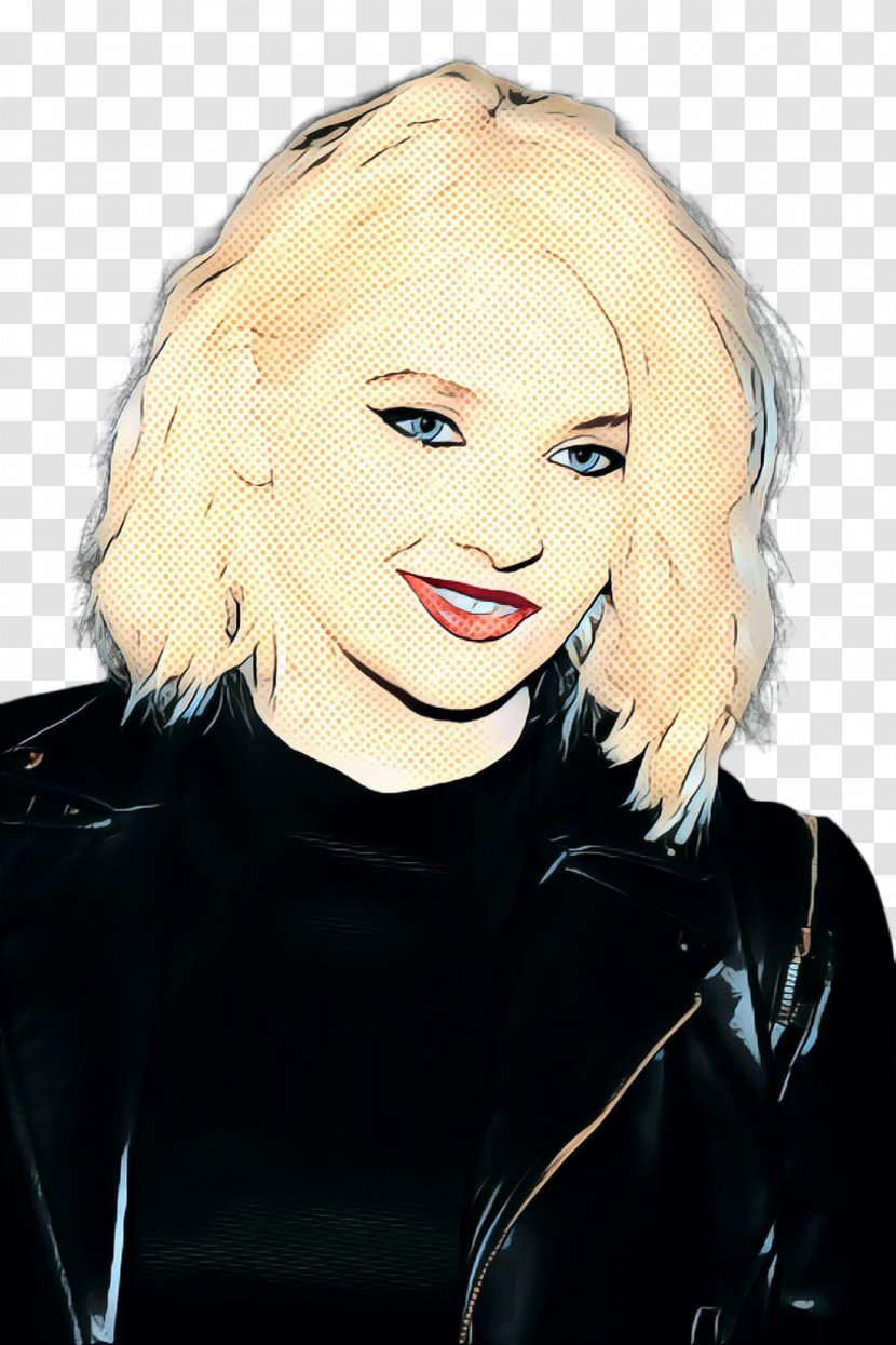 Hair Face Blond Eyebrow Lady - Pop Art - Cheek Nose Transparent PNG