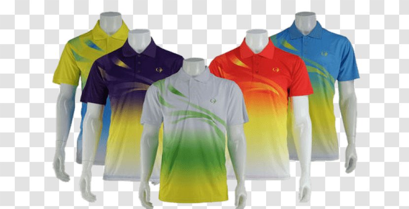 Printed T-shirt Polo Shirt Clothing Sportswear - Yellow Transparent PNG