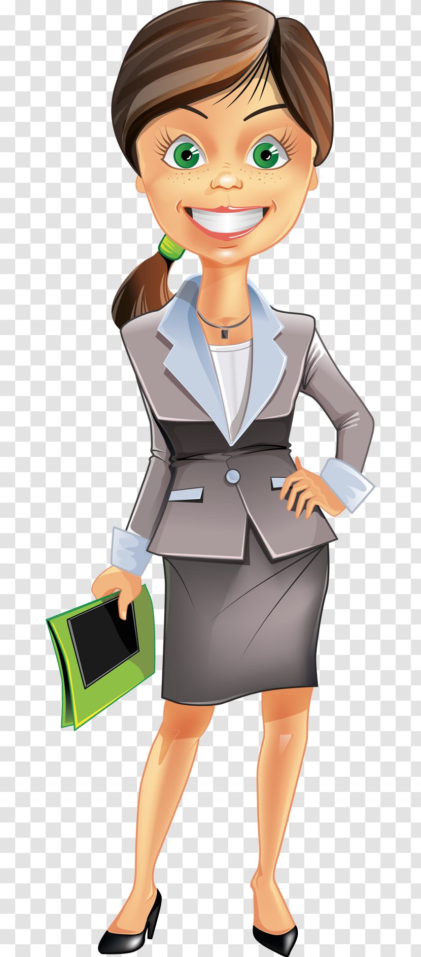 Businessperson Cartoon Drawing - Frame - Teacher Transparent PNG