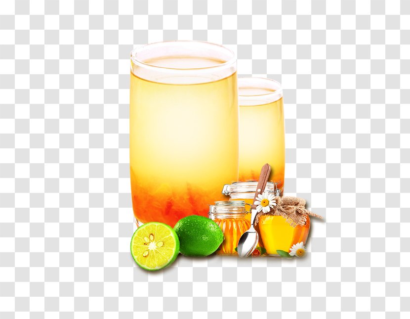 Tea Yuja-cha Orange Drink Juice Lemon - Honey Citron Transparent PNG