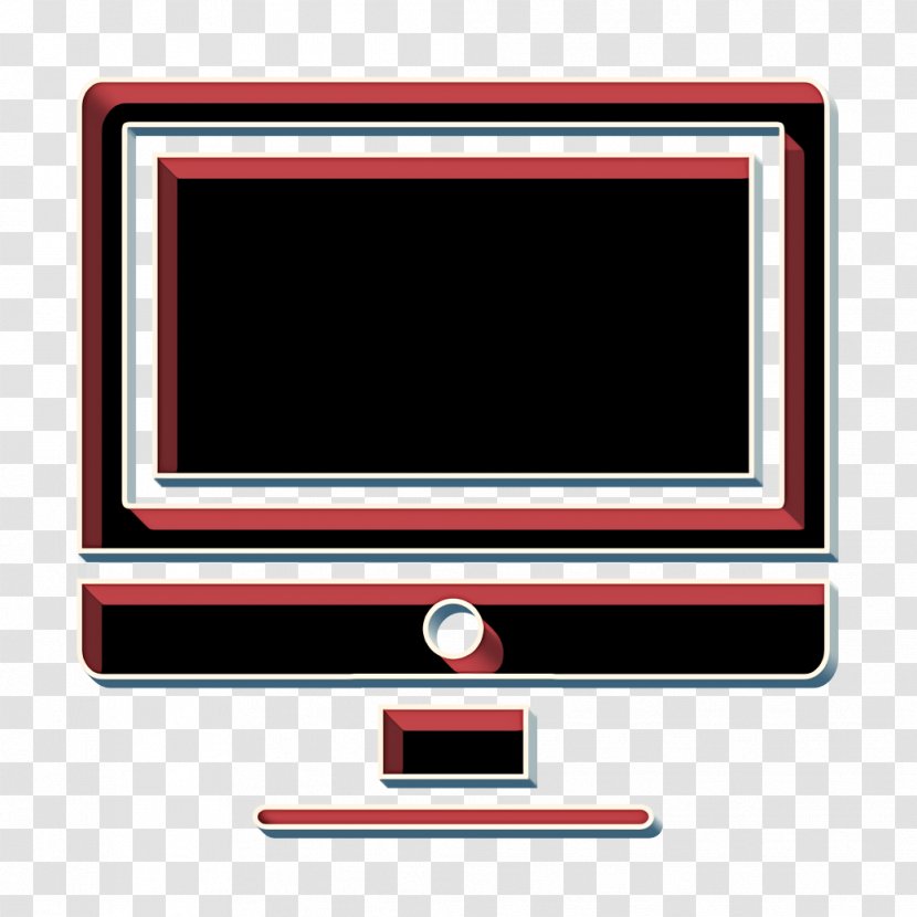 Comupter Icon Desktop Display - Lcd Tv - Multimedia Transparent PNG