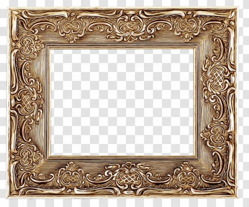 Background Watercolor Frame - Interior Design - Metal Mirror Transparent PNG