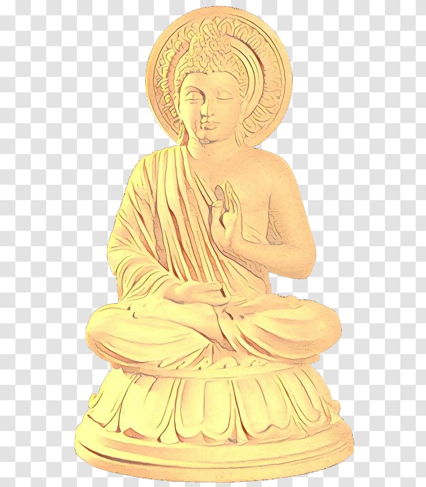Buddha Cartoon - Guru - Classical Sculpture Transparent PNG