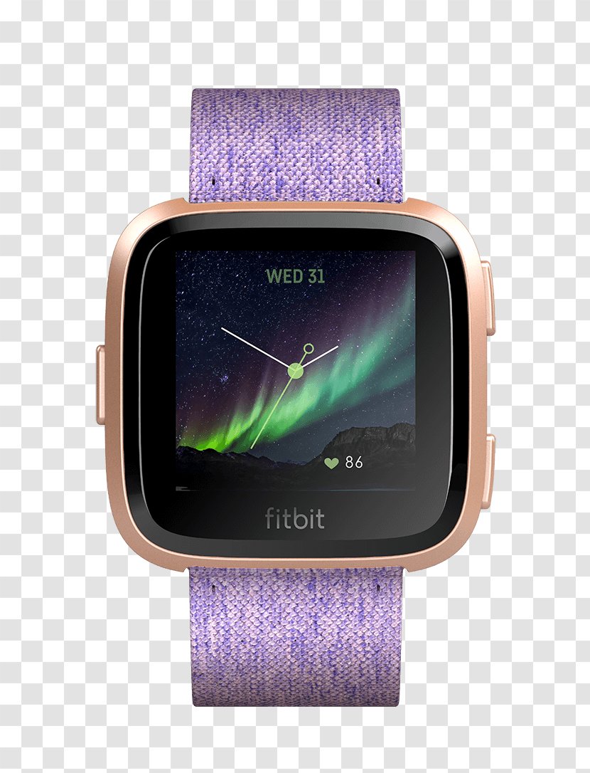 Fitbit Versa Smartwatch Activity Tracker Woven Fabric - Watch Strap Transparent PNG