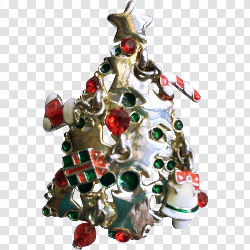 Christmas Ornament Decoration Tree - Brooch Transparent PNG