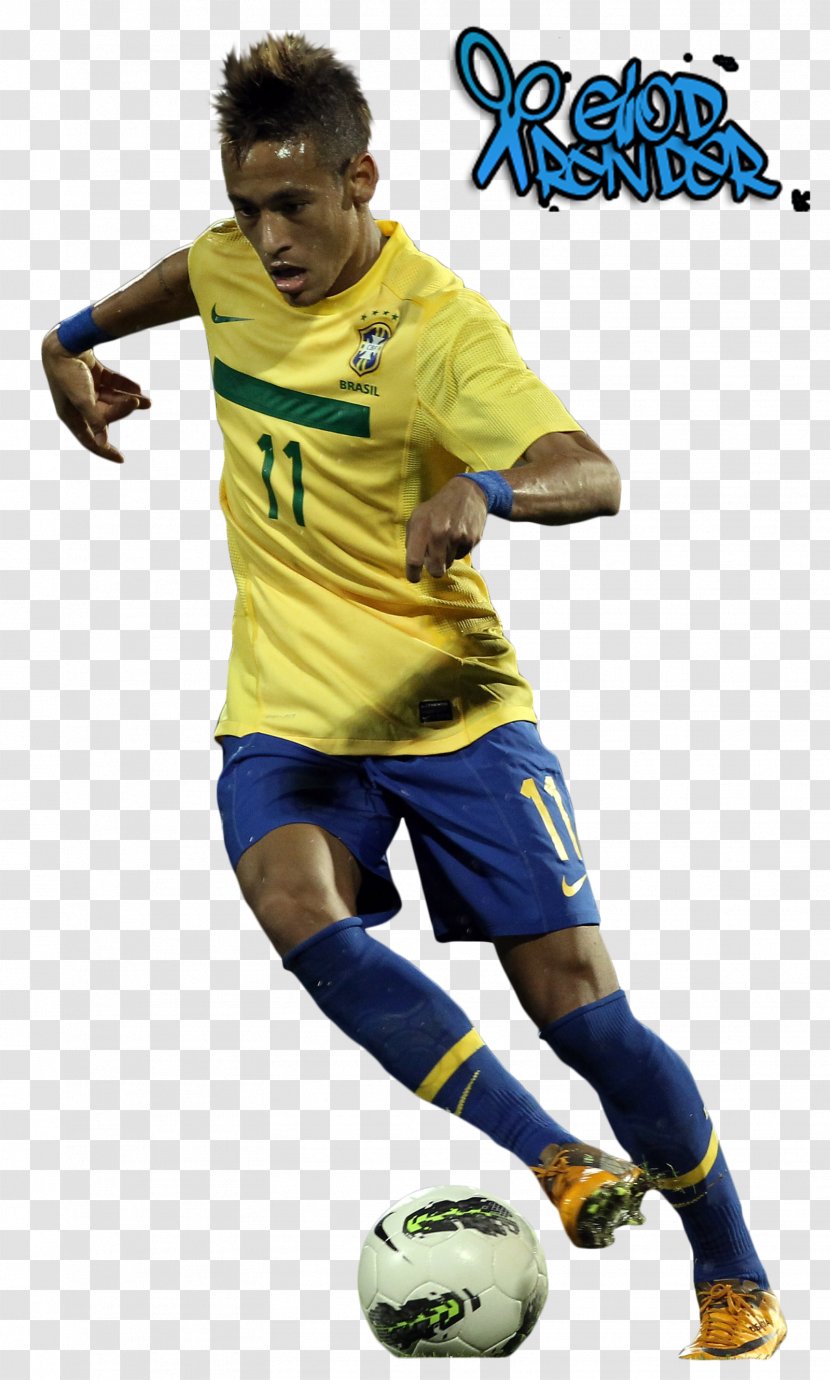 Football Player Neymar Yellow - Shoe - Art Transparent PNG