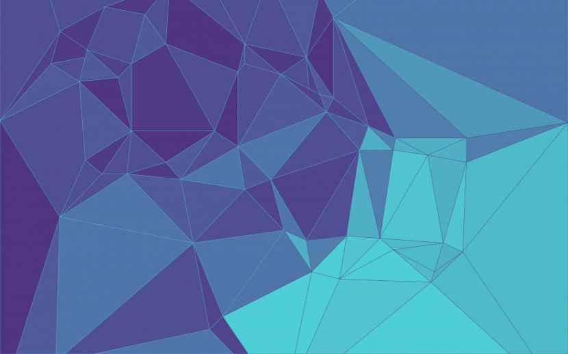 Vector Desktop Wallpaper Blue Metaphor - Triangle - Geometric Pattern Transparent PNG
