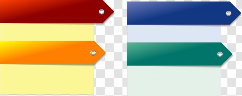 Text Box Arrow - Rectangle - Creative Color Vector Material Transparent PNG