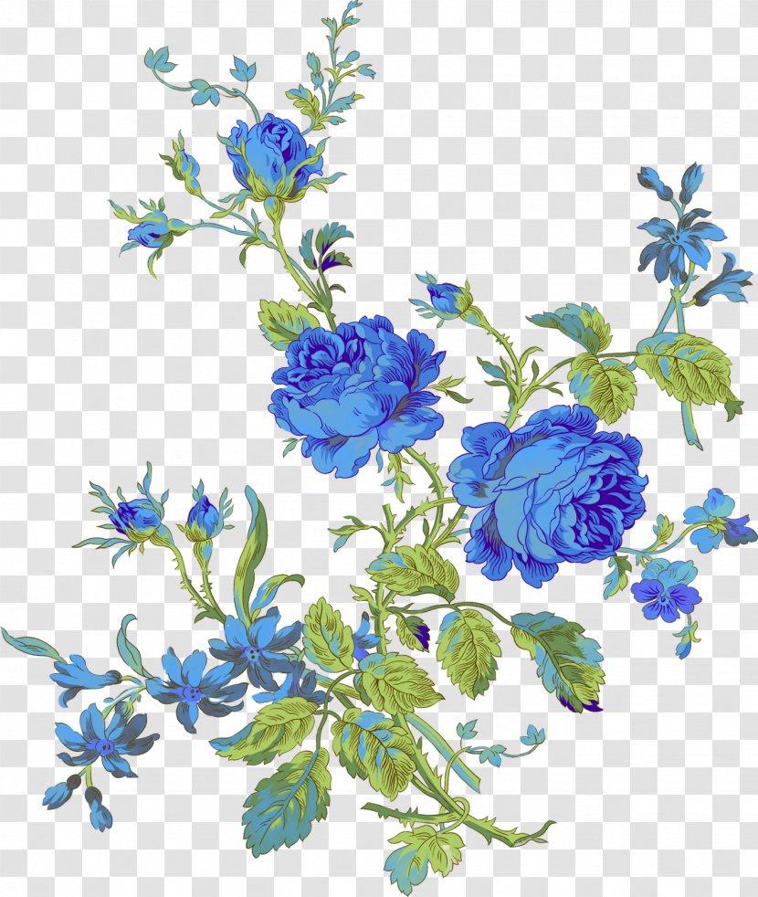 Flower Paper Painting Floral Design - Chicory - Watercolor Transparent PNG