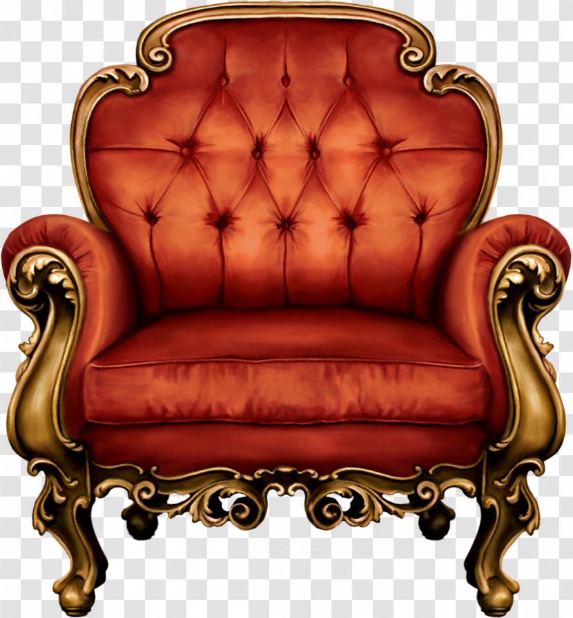 Wing Chair Furniture Clip Art - Baby - Old Couch Transparent PNG