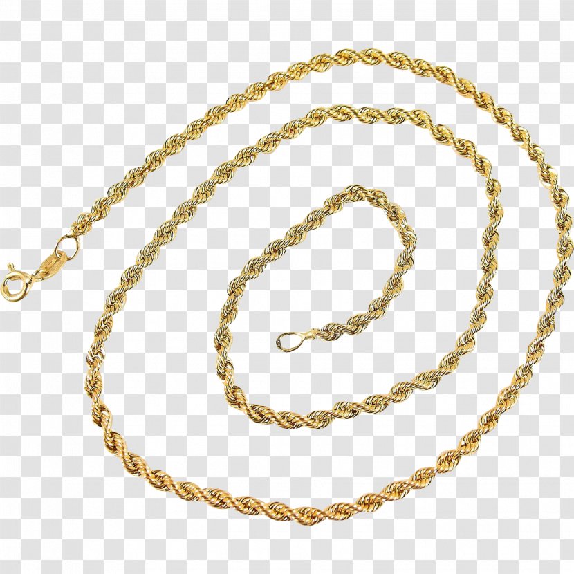 Earring Necklace Jewellery Gold Rope Chain - Cubic Zirconia Transparent PNG