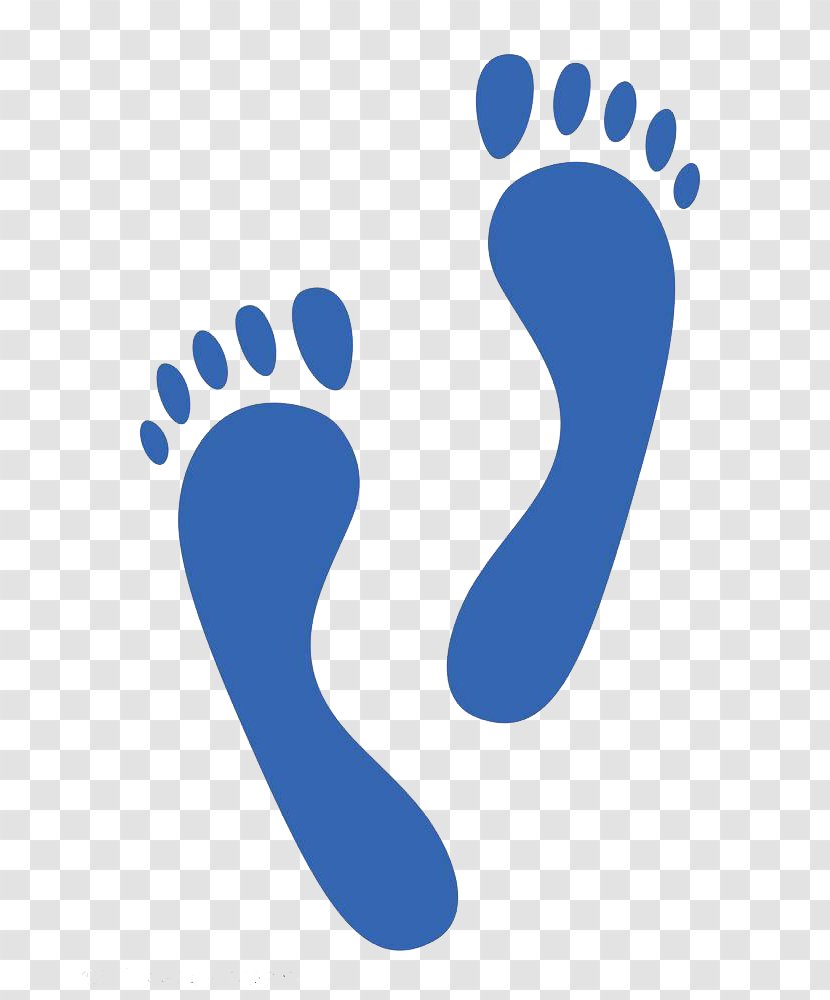 Royalty-free Footprint Stock Photography Clip Art - Blue Slender Footprints Transparent PNG