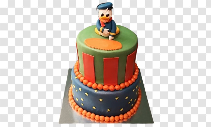 Birthday Cake Torte Donald Duck Mickey Mouse Fruitcake - Decorating Transparent PNG