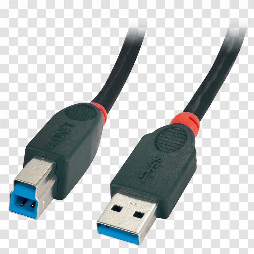 USB 3.0 Electrical Cable Extension Cords Lindy Electronics - Usb Transparent PNG