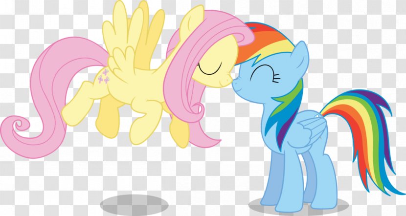 My Little Pony Rainbow Dash Fluttershy - Tree - And Kiss Transparent PNG