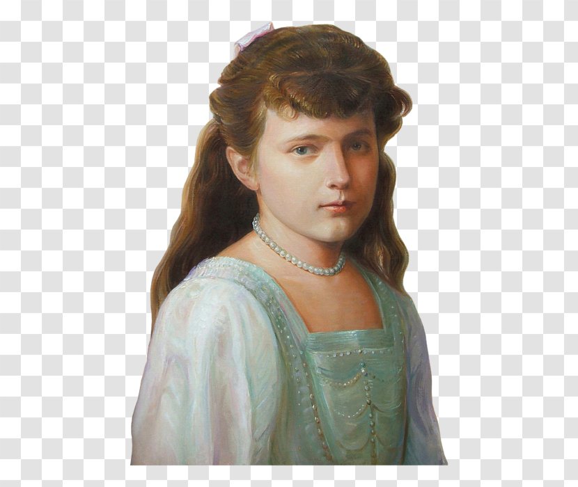 Russia Grand Duchess Printing Canvas Print Art - Brown Hair Transparent PNG