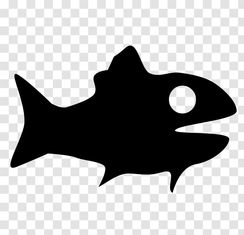 Goldfish Clip Art - Black And White - Wing Transparent PNG