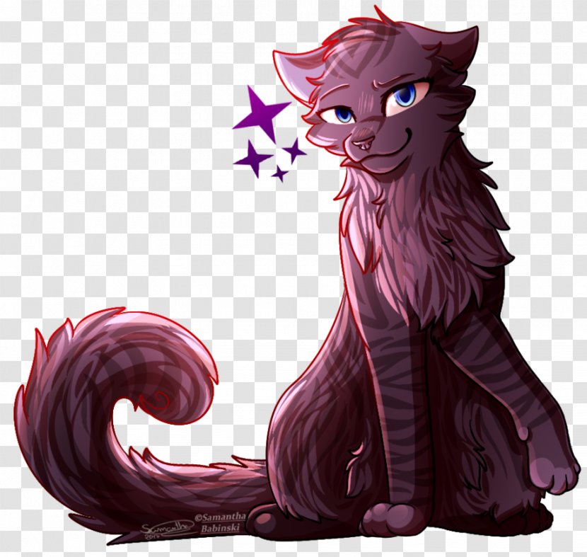 Whiskers Kitten Tabby Cat Horse - Tree - Purple Princess Transparent PNG