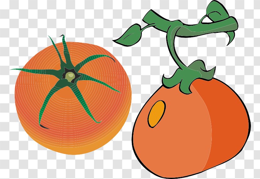 Pumpkin Orange Auglis Cartoon - Food - Two Tomatoes Transparent PNG