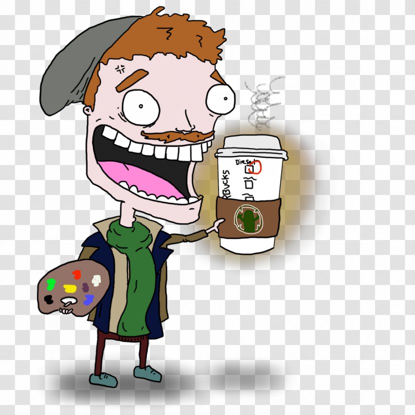 Human Behavior Cartoon Character - Fiction - Coffee Foam Transparent PNG