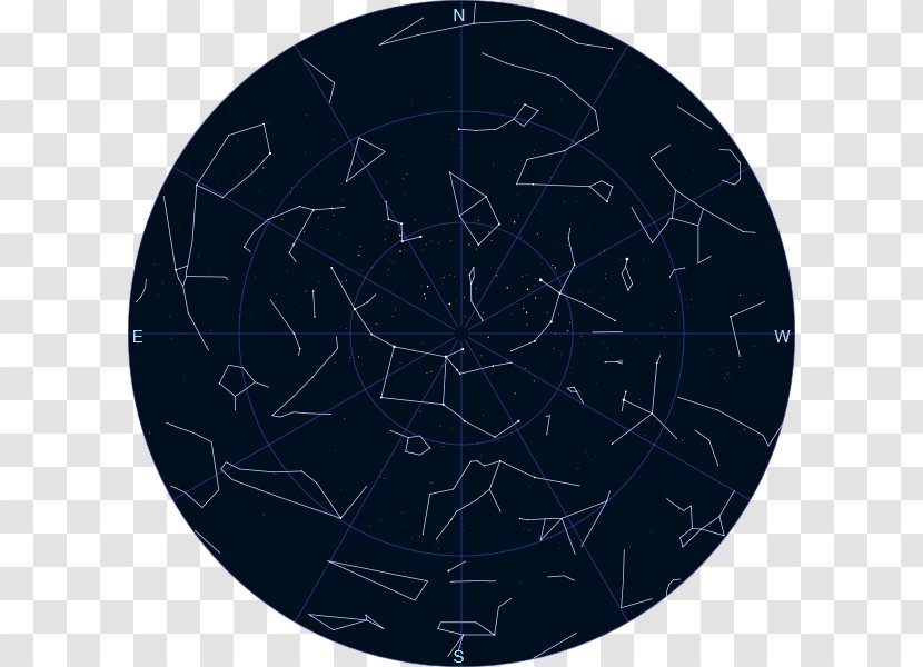 Cobalt Blue Electric Circle Pattern - Night Sky Transparent PNG