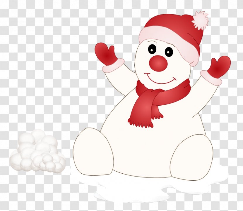 Snowman Santa Claus Christmas Ornament - Watercolor Transparent PNG