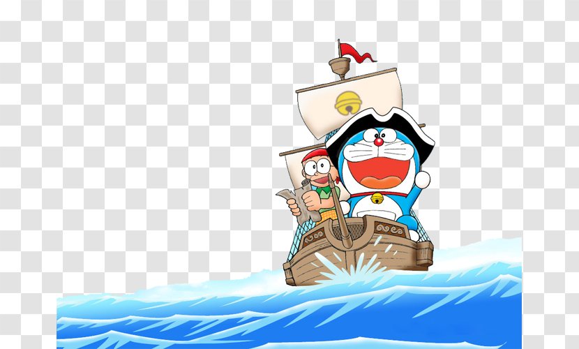 Doraemon Nobita Nobi Animation Wallpaper - Highdefinition Video - Cartoon Pirate Ship Transparent PNG