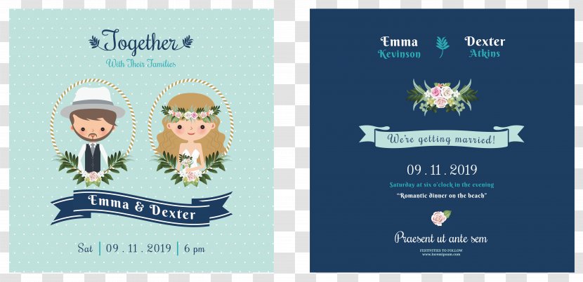 Wedding Invitation Bridegroom Illustration - Product - Cartoon Design Transparent PNG