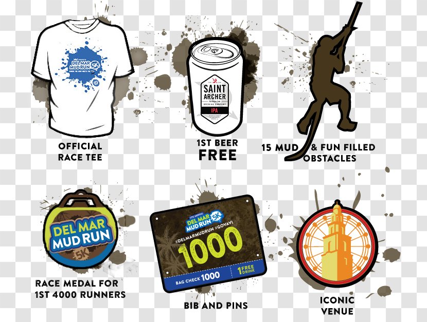 Del Mar Fairgrounds Logo Obstacle Course Racing Running - Label Transparent PNG