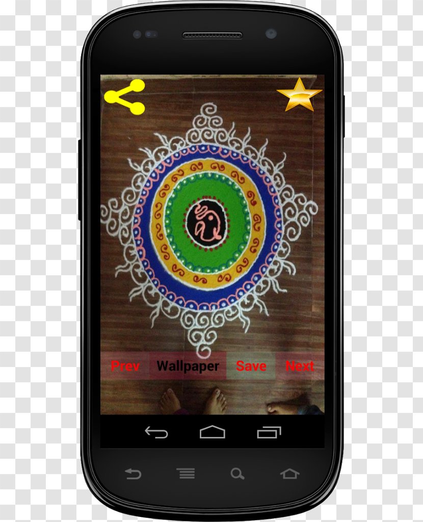 Feature Phone Smartphone Rangoli Kolam Mobile App - Phones Transparent PNG