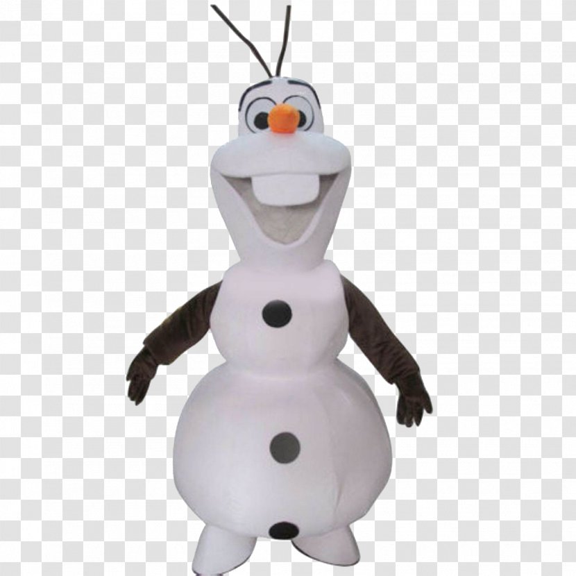 Olaf Anna Costume Party Mascot - Adult Transparent PNG