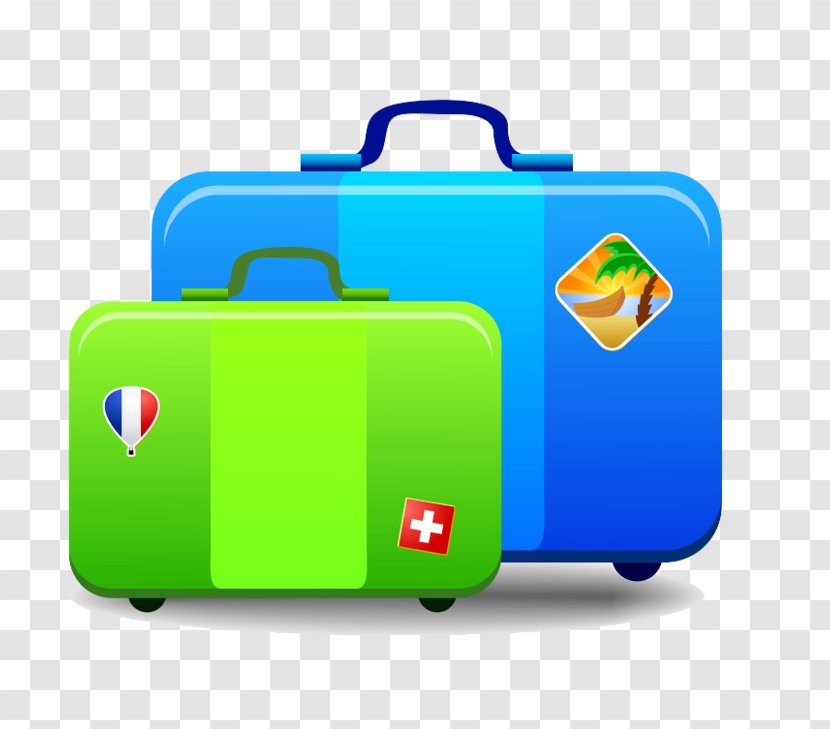Suitcase Baggage Travel Handbag - Laptop Bag - Cartoon Luggage Transparent PNG