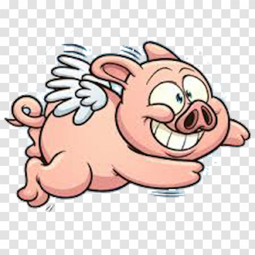 When Pigs Fly Clip Art - Frame - Pig Transparent PNG