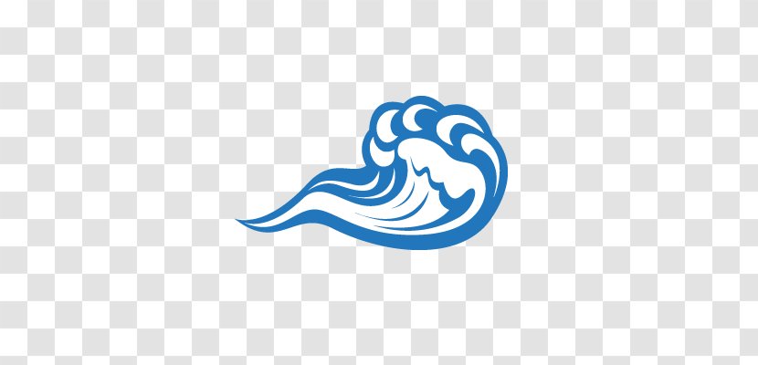 Cartoon Water Waves. - Text - Logo Transparent PNG
