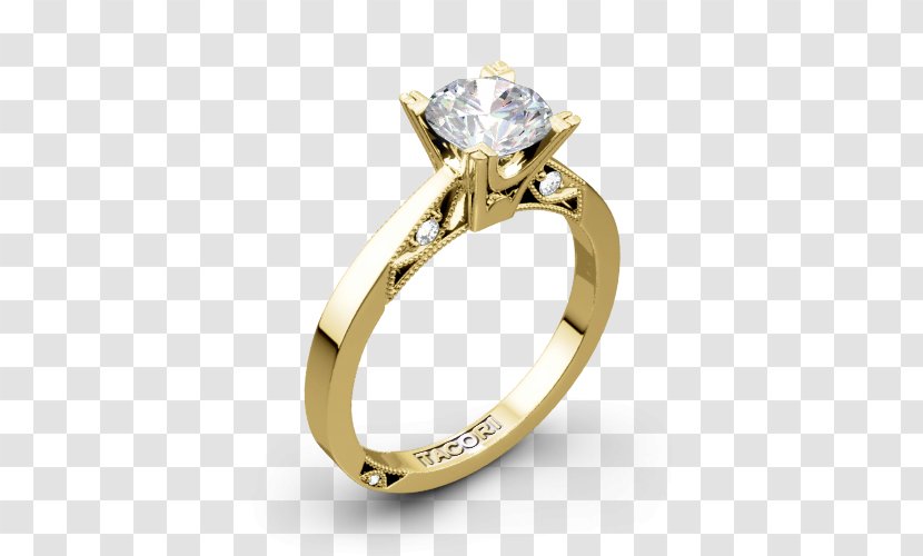 Engagement Ring Tacori Solitaire Transparent PNG