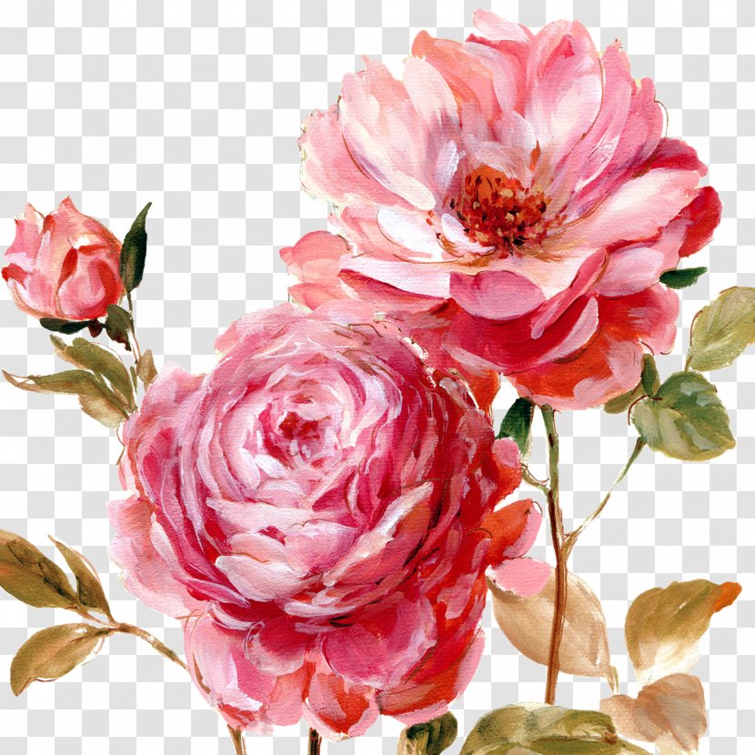 Flower Painting Printmaking Art Floral Design - Blossom - Paint Transparent PNG