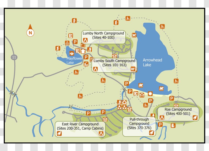 Arrowhead Provincial Park Ontario Parks Sandbanks Pinery Map - Point Pelee National Transparent PNG