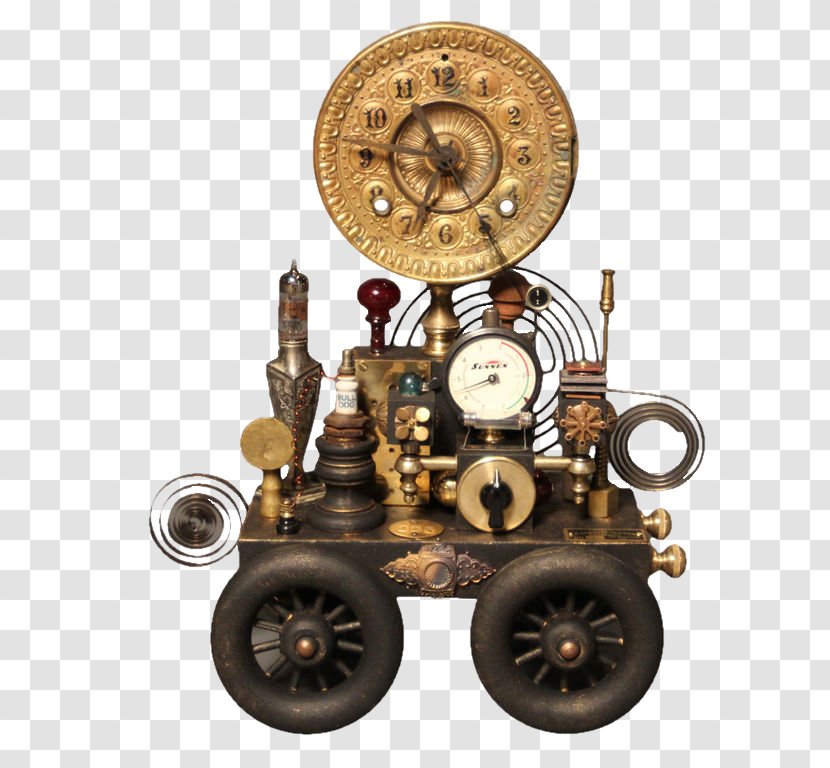 Steampunk Clock Watch - Antique - Mechanical Watches Transparent PNG