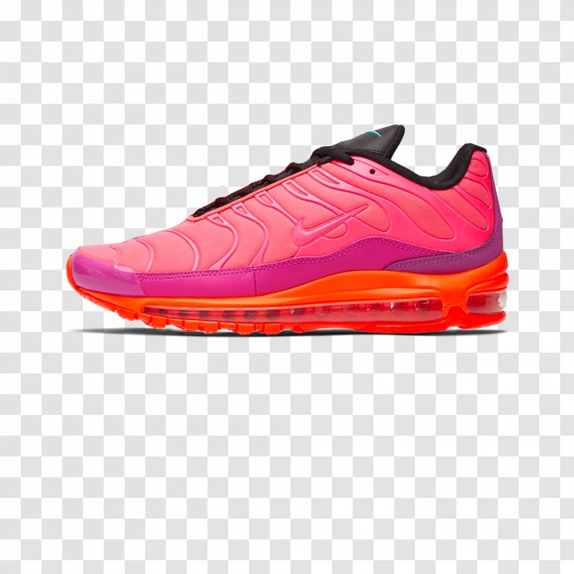 Nike Air Max 97 Plus Men's Shoe Sports Shoes Racer Pink Hyper Magenta - Outdoor - Accordion Transparent PNG