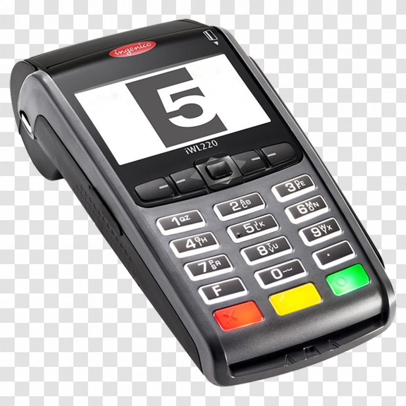 Contactless Payment Terminal Ingenico EMV Till Roll - Mobile Phone Transparent PNG