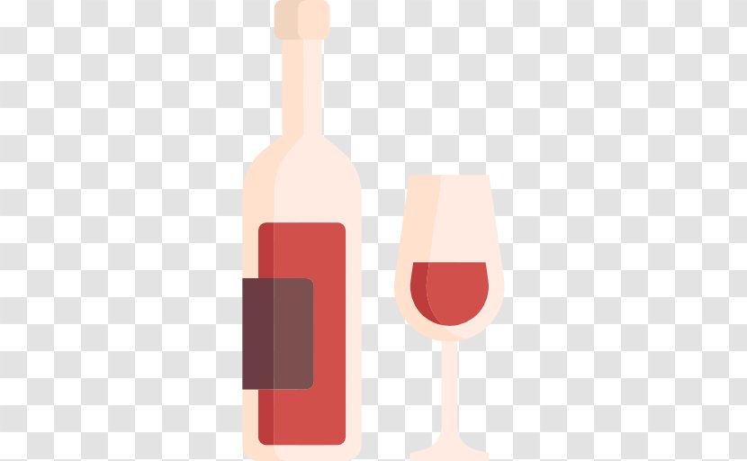 Red Wine Glass Stemware Bottle - Bachelorette Transparent PNG