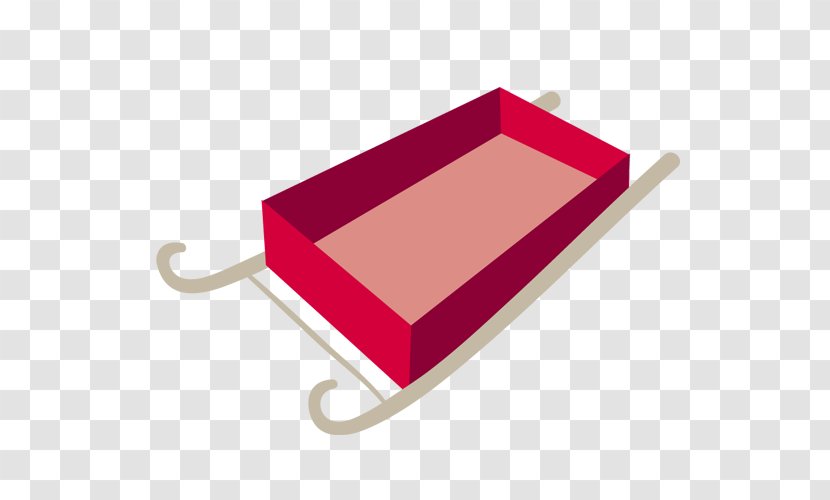Sled Red - Rgb Color Model - Christmas Sleigh Transparent PNG