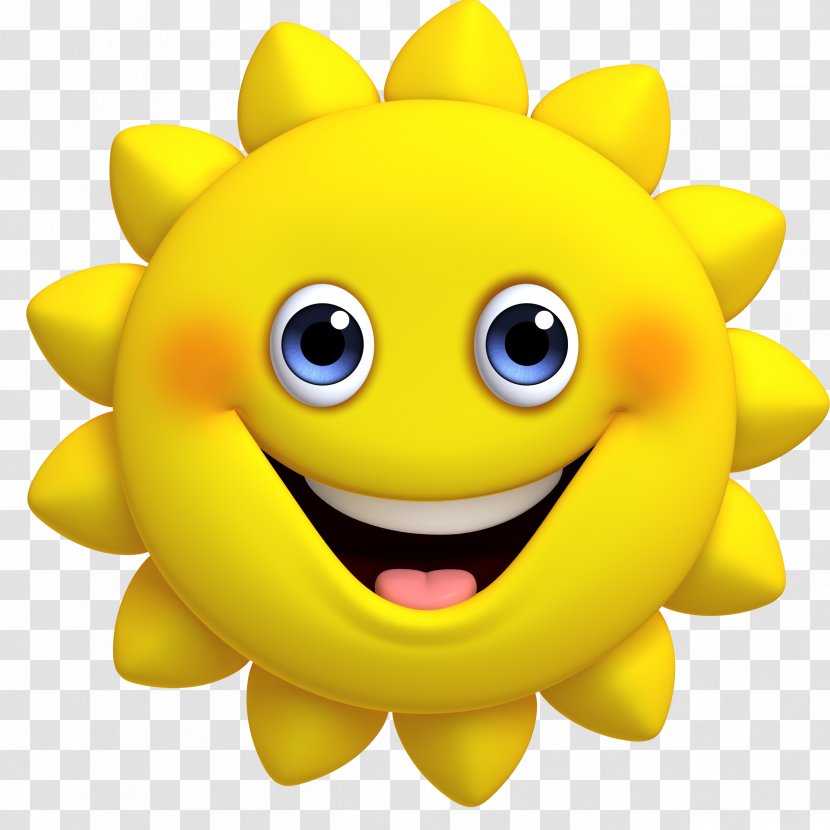 Cartoon Cute Sun - Emoticon Transparent PNG