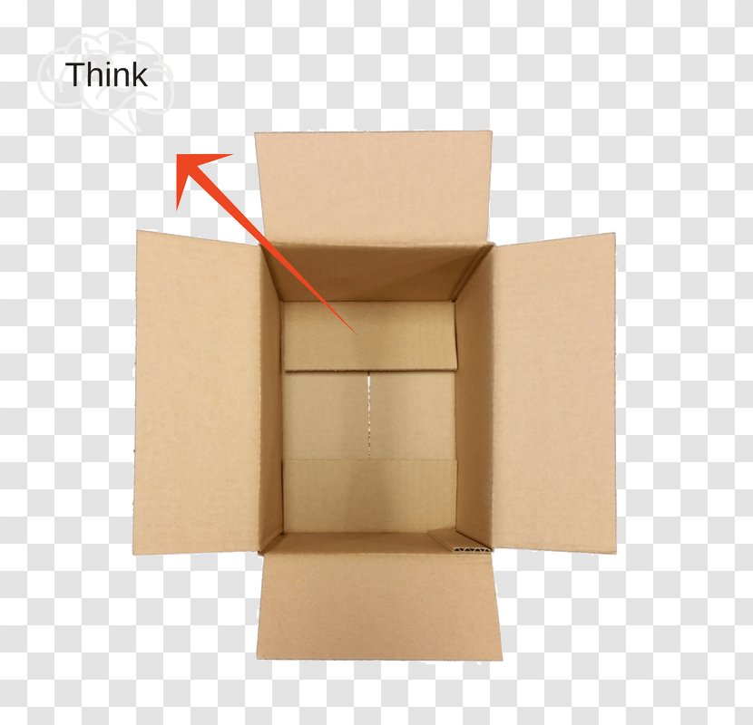Paper Mover Packaging And Labeling Corrugated Fiberboard Cardboard Box - Think Outside The Transparent PNG