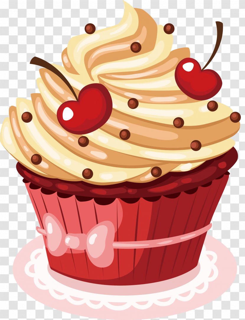 Happy Birthday To You Wish Greeting Card - Dairy Product - Cherry Cake Vector Transparent PNG